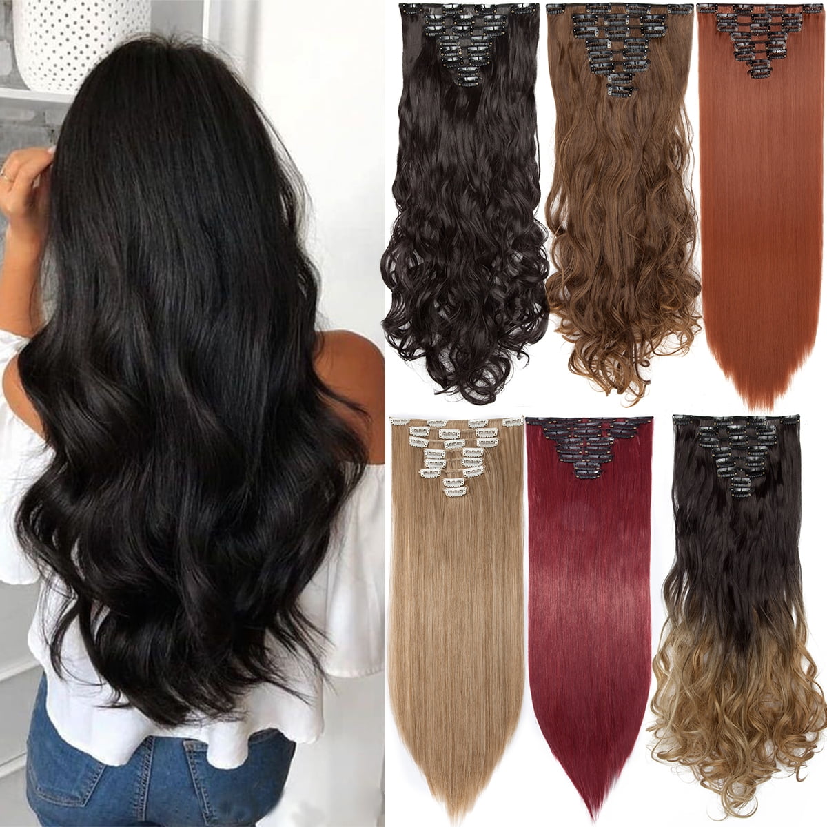 Clip-in Extensions with cheap rates in lahore kashi cosmetics